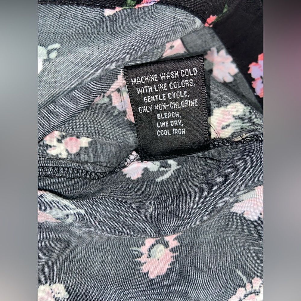 Jill Stuart Printed Ruffled Shirtdress floral Boho size Medium - Picture 8 of 8